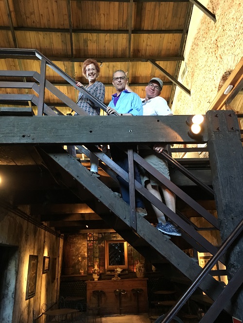 Wine Stairway Family Photo