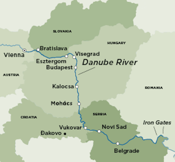 Crystal Mozart Itinerary Map